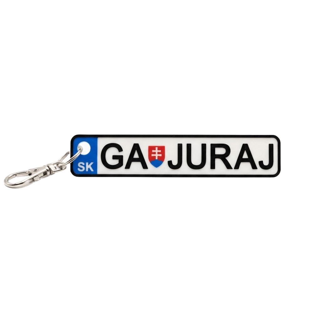 Detail povrchu 3D tlačenej kľúčenky Objektiik